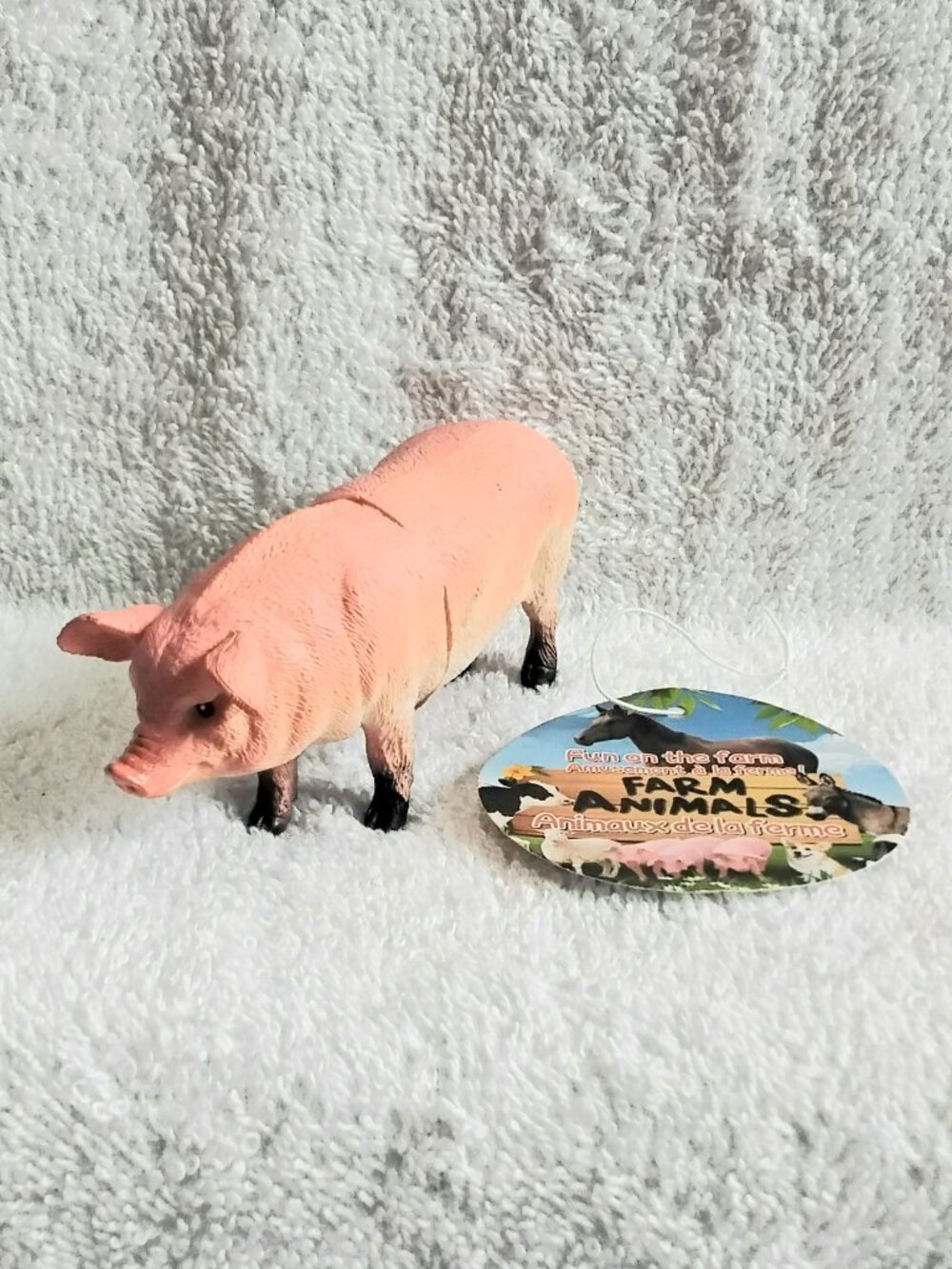 4/$20 High Quality Large 5 1/2" Long Fun on the Farm Animals Pig BNWT!!